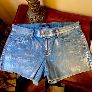 Denim shorts